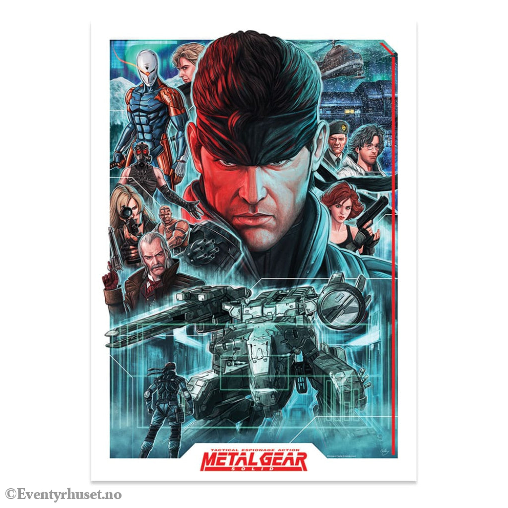 Metal Gear Solid Art Print Montage Limited Edition 42 x 30 cm Home & Gifts