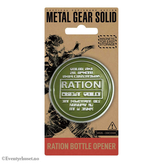 Metal Gear Solid Bottle Opener Solid Ration 8 cm Home & Gifts