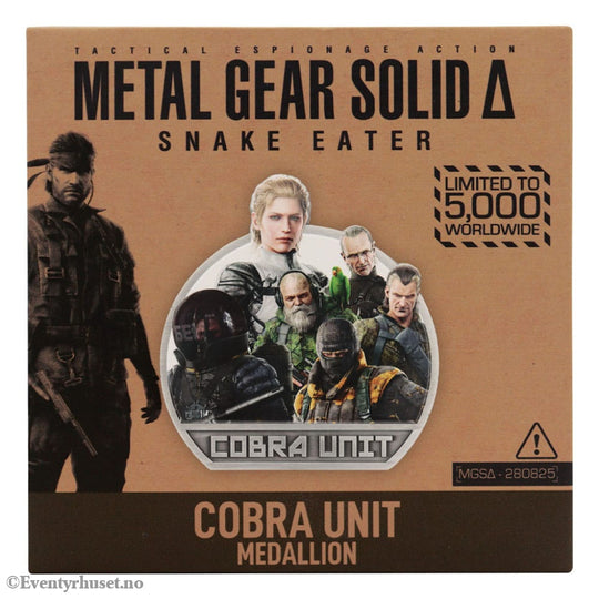 Metal Gear Solid Delta Medallion Cobra Unit Limited Edition Collectibles