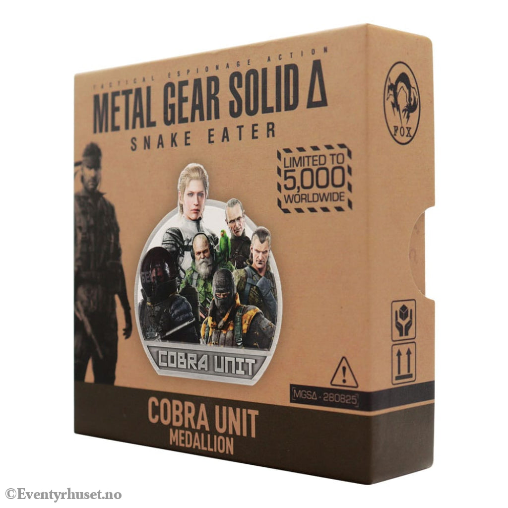 Metal Gear Solid Delta Medallion Cobra Unit Limited Edition Collectibles
