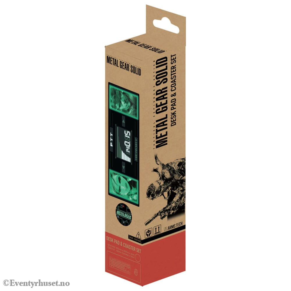 Metal Gear Solid Desk Pad & Coaster Set Solid Snake x Raiden Limited Edition Home & Gifts