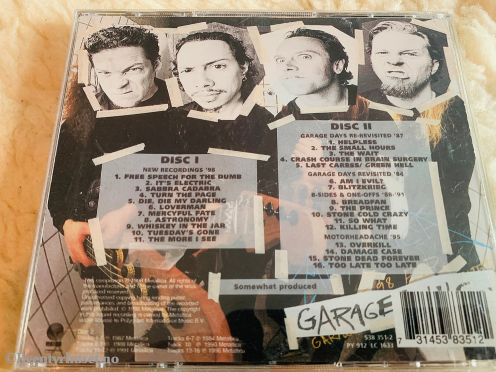 Metallica. Garage Inc. 1998. CD.