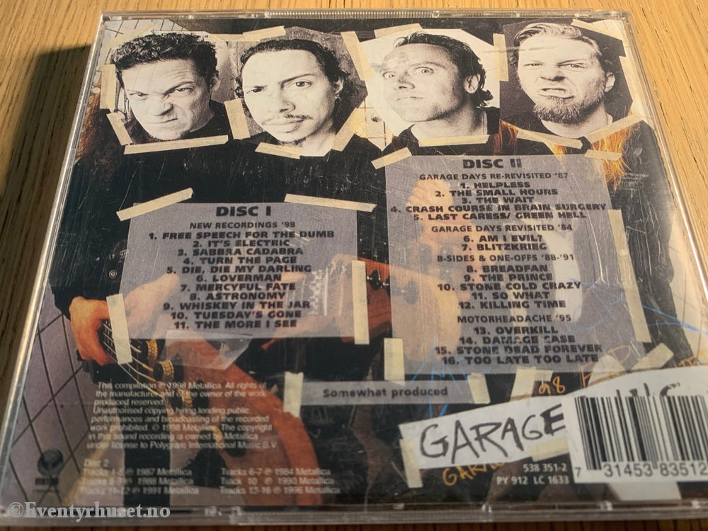 Metallica - Garage Inc. 1998. Cd. Cd