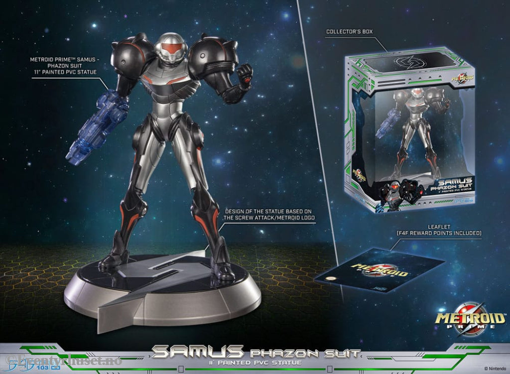 Metroid Prime PVC Statue Samus Phazon Suit Standard Edition 28 cm Collectibles