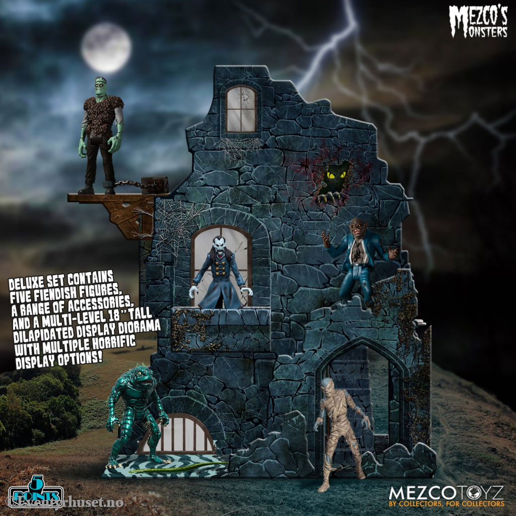 Mezco’s Monsters 5 Points Action Figures Tower of Fear Deluxe Set 9 cm. Mint In Sealed Box (MISB)! Actionfigur