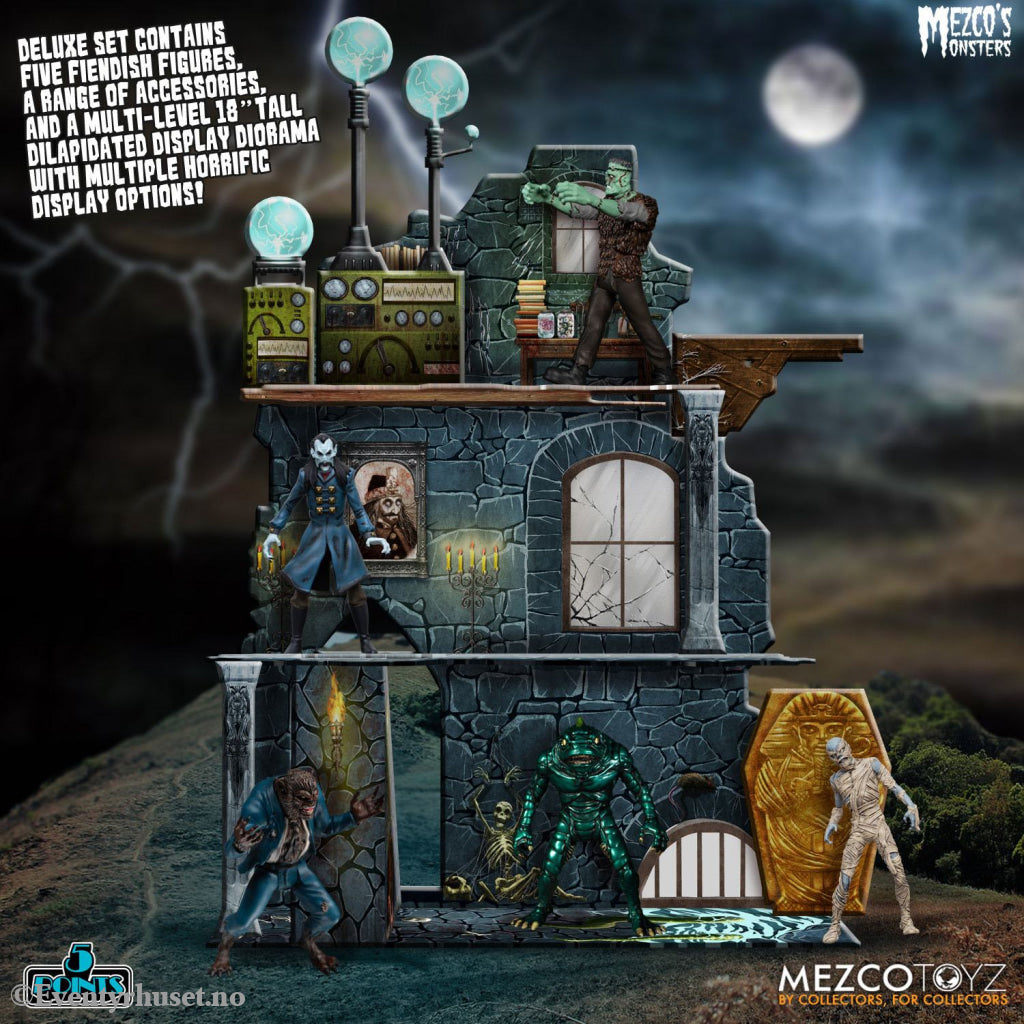 Mezco’s Monsters 5 Points Action Figures Tower of Fear Deluxe Set 9 cm. Mint In Sealed Box (MISB)! Actionfigur