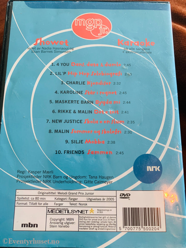 MGP jr. 2005. DVD.