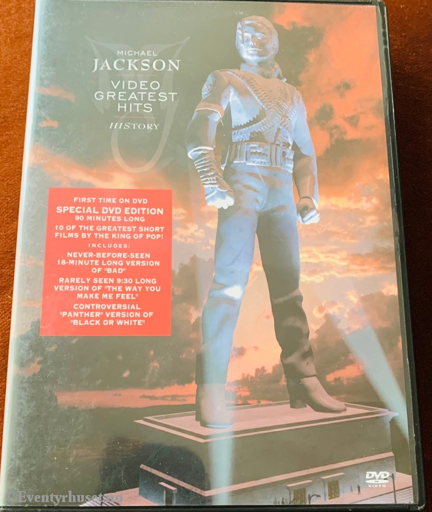 Micahel Jackson Video Greatest Hits - History. 1995/00. Dvd. Dvd