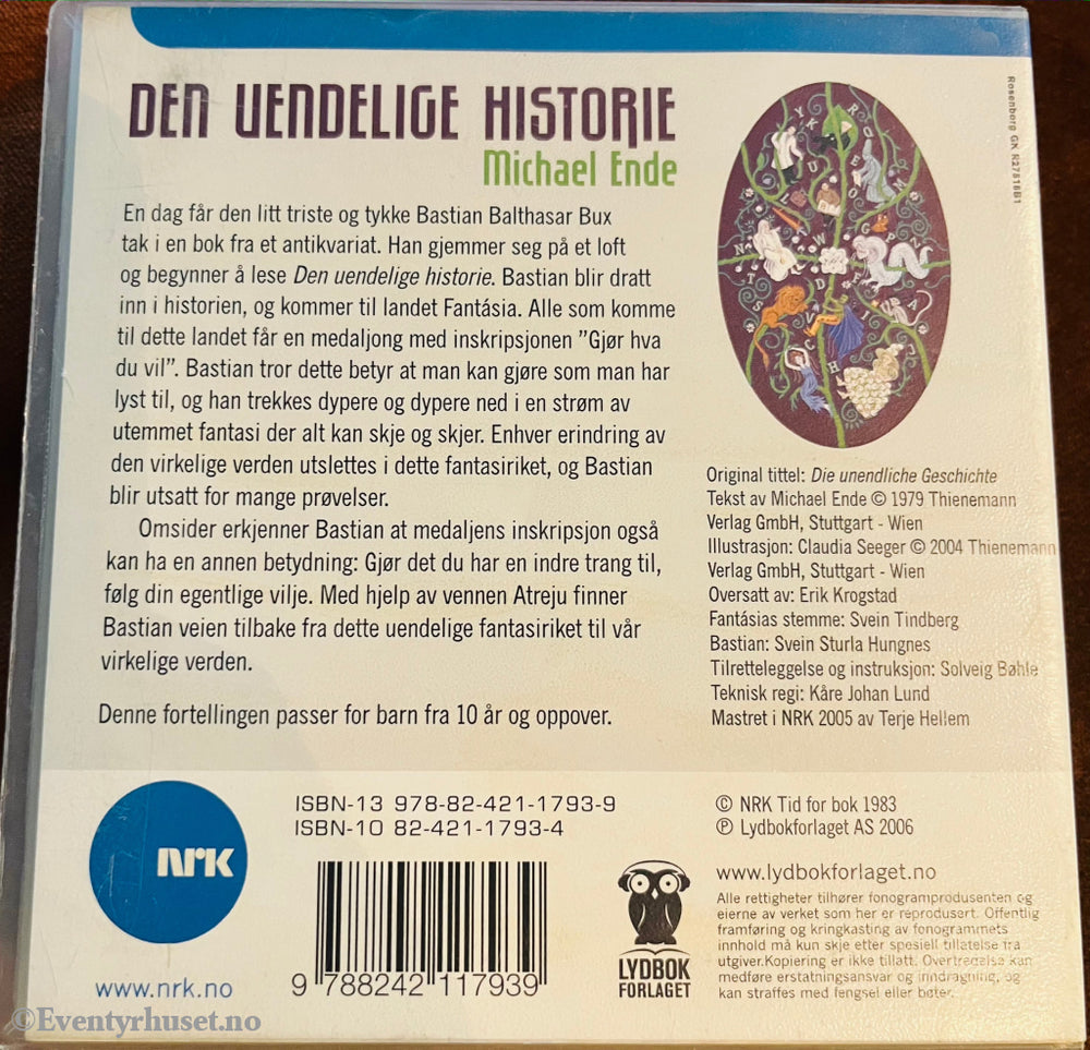 Michael Ende. Den Uendelige Historie (Nrk). Lydbok På Cd.
