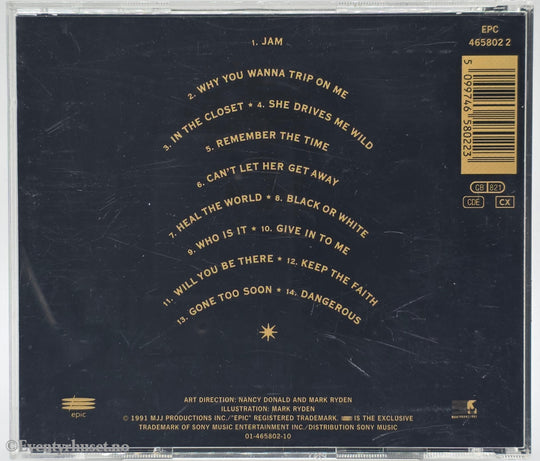 Michael Jackson. 1991. Dangerous. CD.