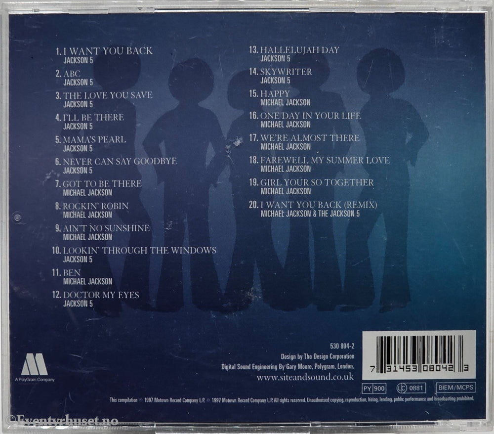 Michael Jackson & Jackson 5. 1992. The Best of – The Motown Years . CD.
