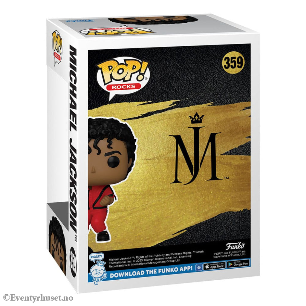 Michael Jackson POP! Rocks Vinyl Figure Thriller 9 cm Collectibles
