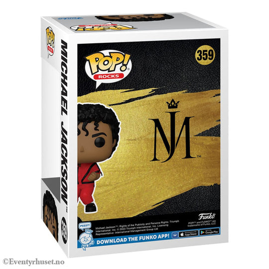 Michael Jackson POP! Rocks Vinyl Figure Thriller 9 cm Collectibles