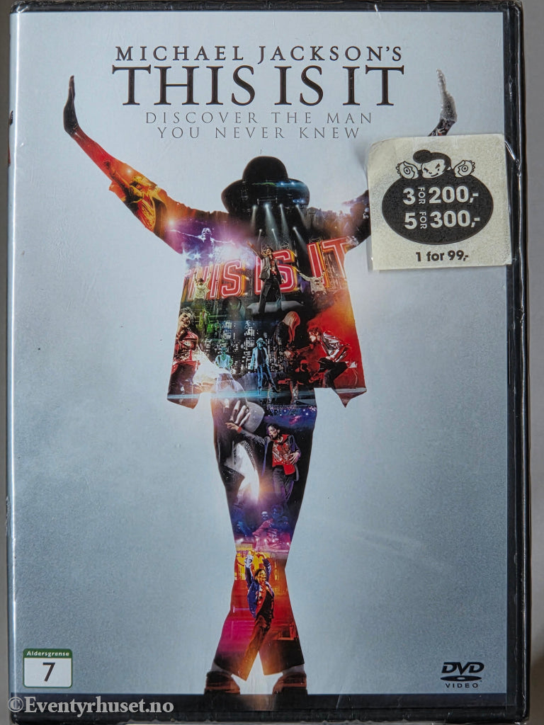 Michael Jackson. This is it. 2009. DVD. Ny i plast! DVD