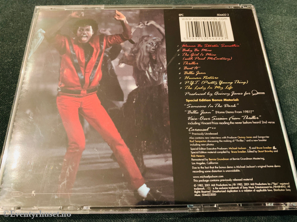 Michael Jackson. Thriller. 1982. CD.