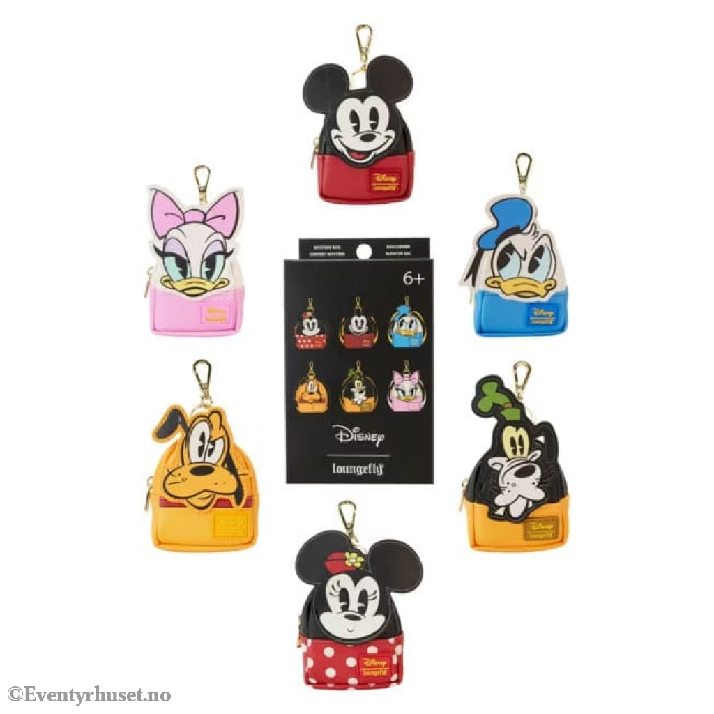 Mickey and friends by Loungefly Bag Charm Mystery Box Display (15) Fashion & Accessories