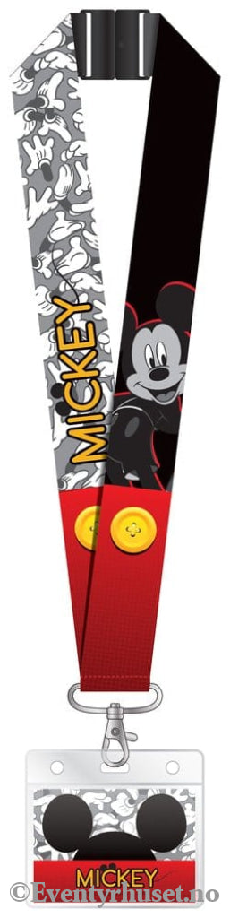 Mickey Mouse Deluxe Lanyard with Card Holder Mickey Fashion & Accessories
