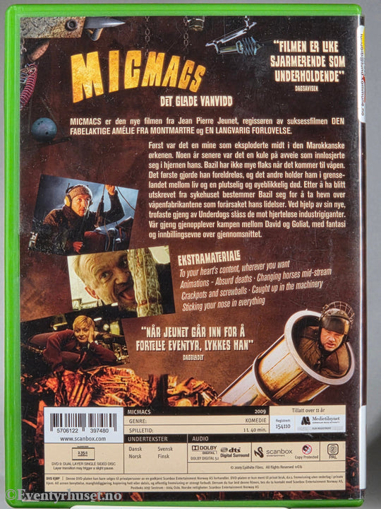 Micmacs – Det glade vanvidd. 2009. DVD. Scanbox / Egmont Film