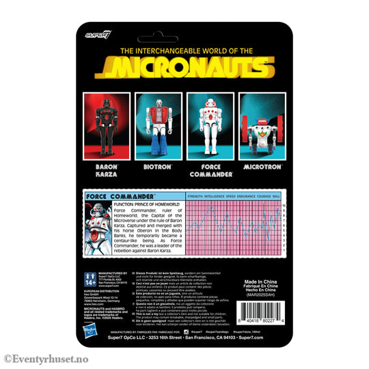 Micronauts ReAction+ Action Figure Force Commander 9 cm. Mint In Sealed Box (MISB)! Actionfigur
