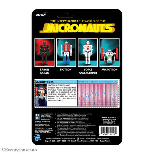 Micronauts ReAction+ Action Figure Microtron 9 cm. Mint In Sealed Box (MISB)! Actionfigur