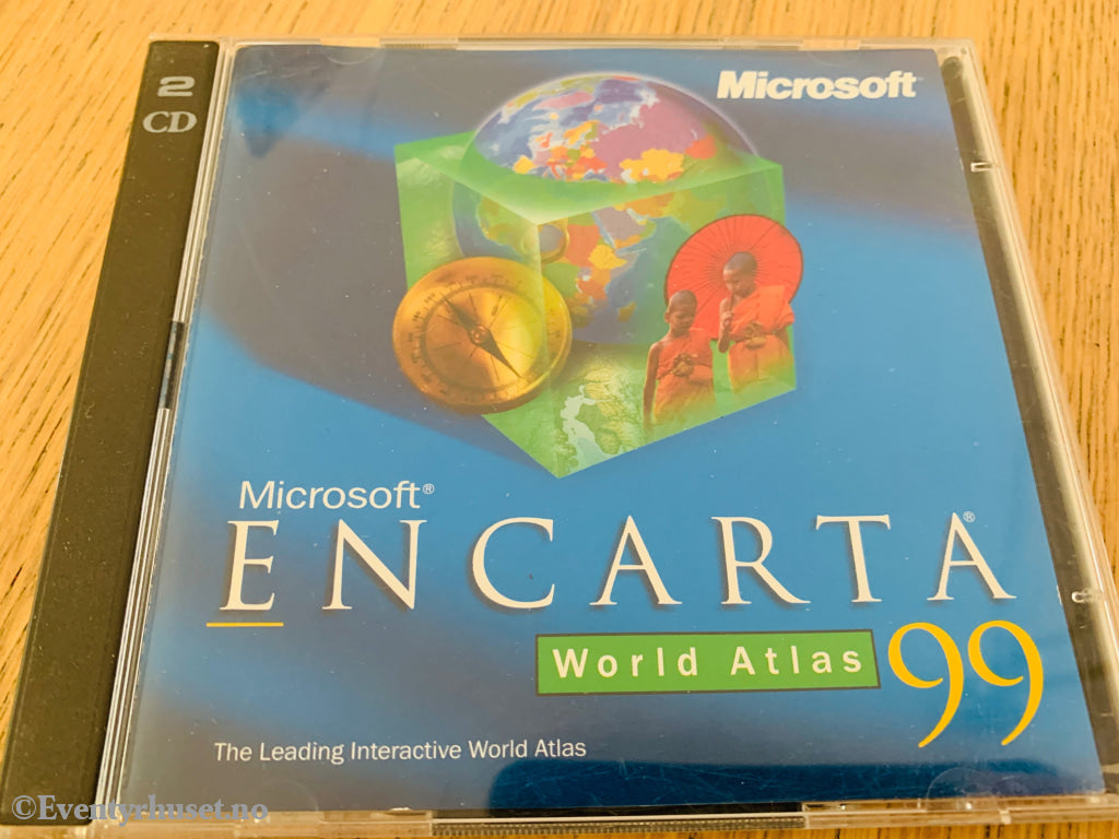 Microsoft Encarta World Atlas 99. PC-spill.