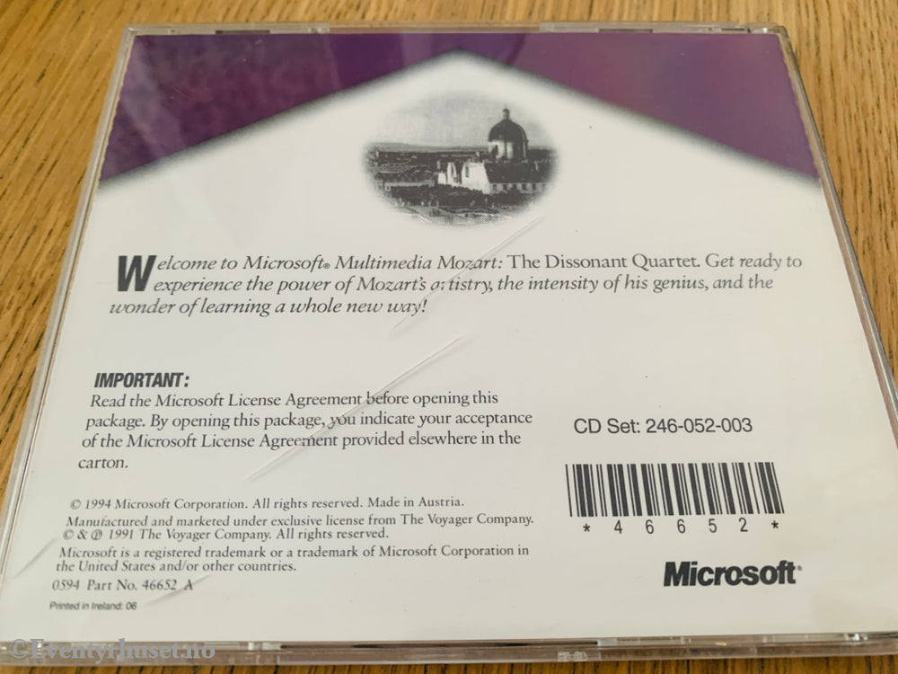 Microsoft Multimedia Mozart. PC-spill.