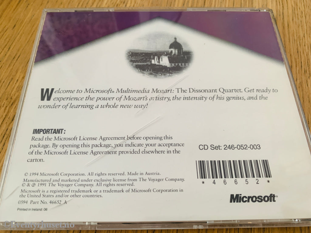 Microsoft Multimedia Mozart. PC-spill.