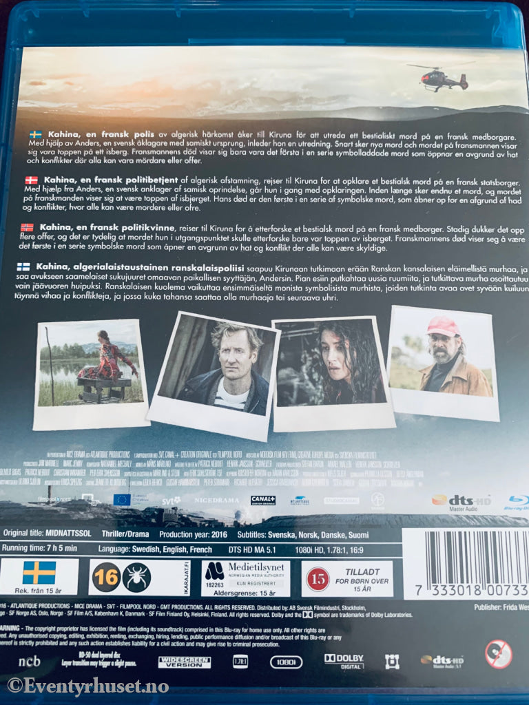 Midnattssol. Sesong 1. 2016. Blu-Ray. Blu-Ray Disc