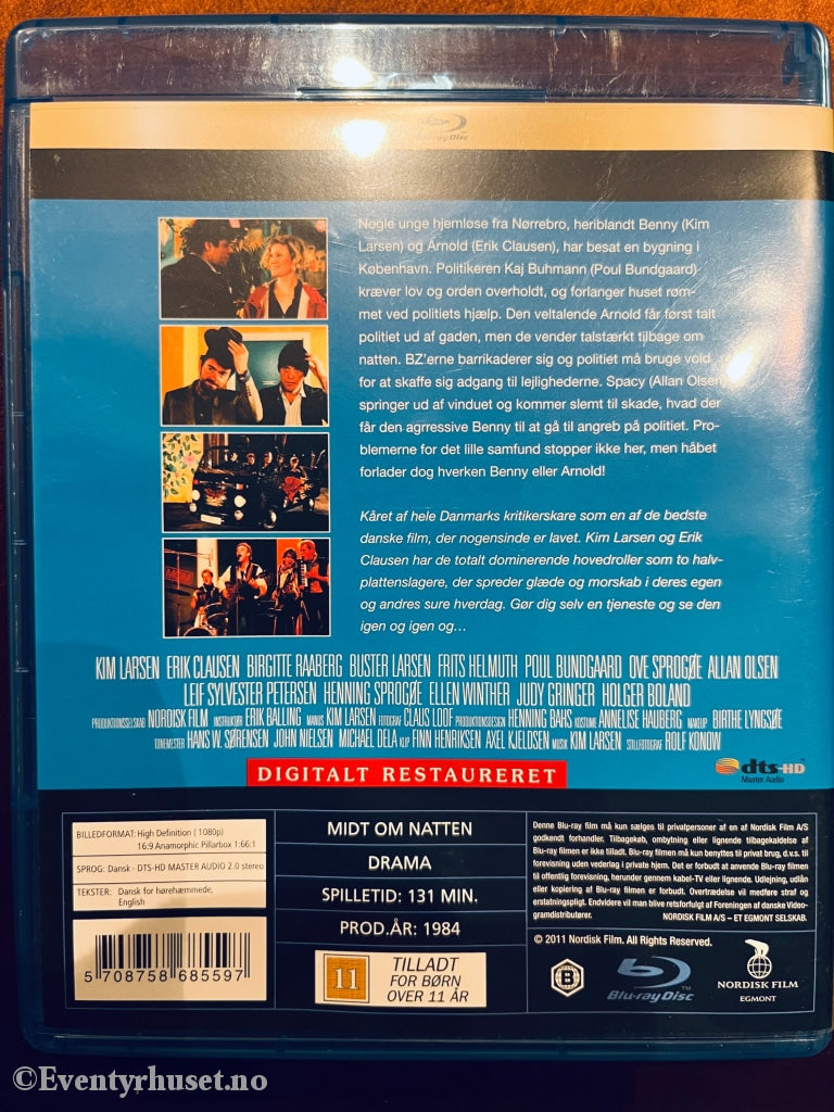 Midt Om Nattten. 1984. Blu-Ray. Blu-Ray Disc