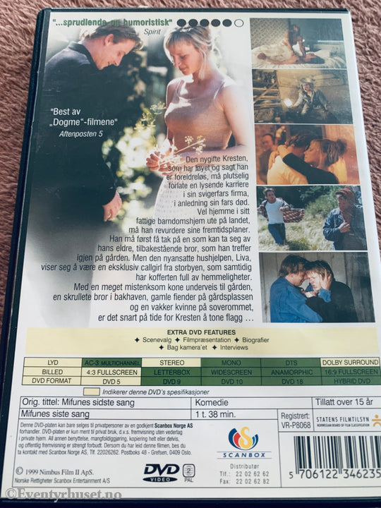 Mifunes siste sang (1999). DVD.