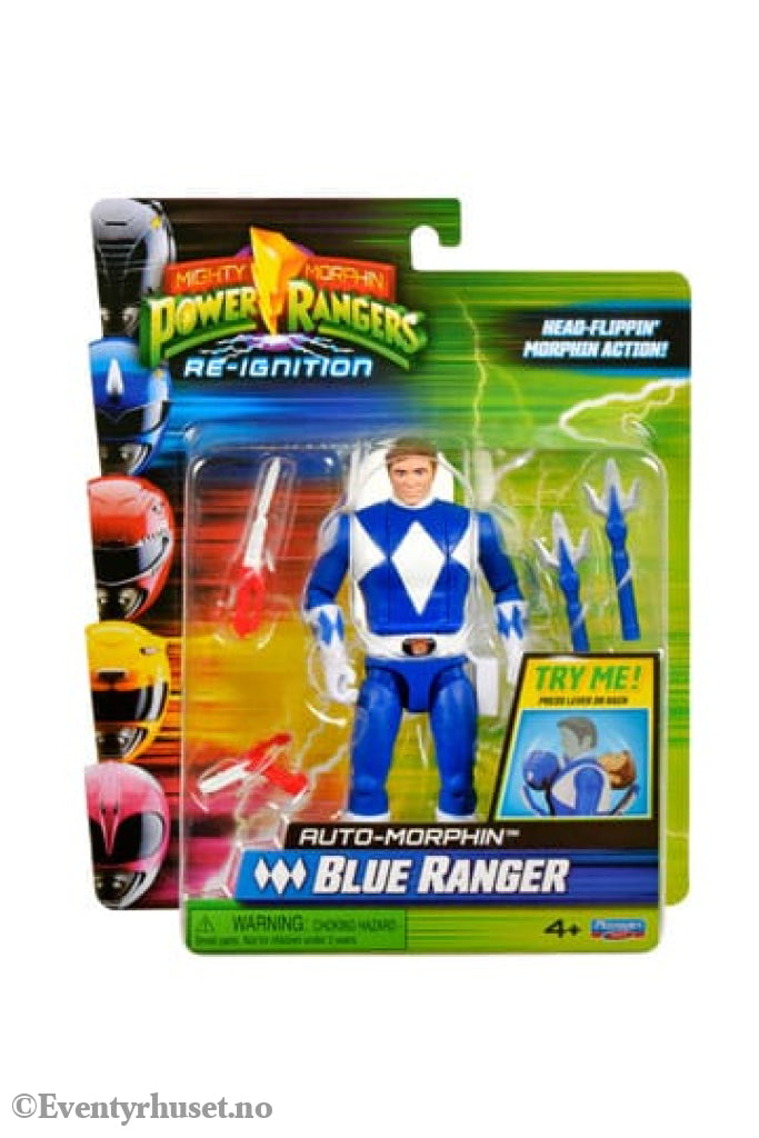 Mighty Morphin Power Rangers Action Figure Auto-Morphin Blue Ranger 12 cm Actionfigur