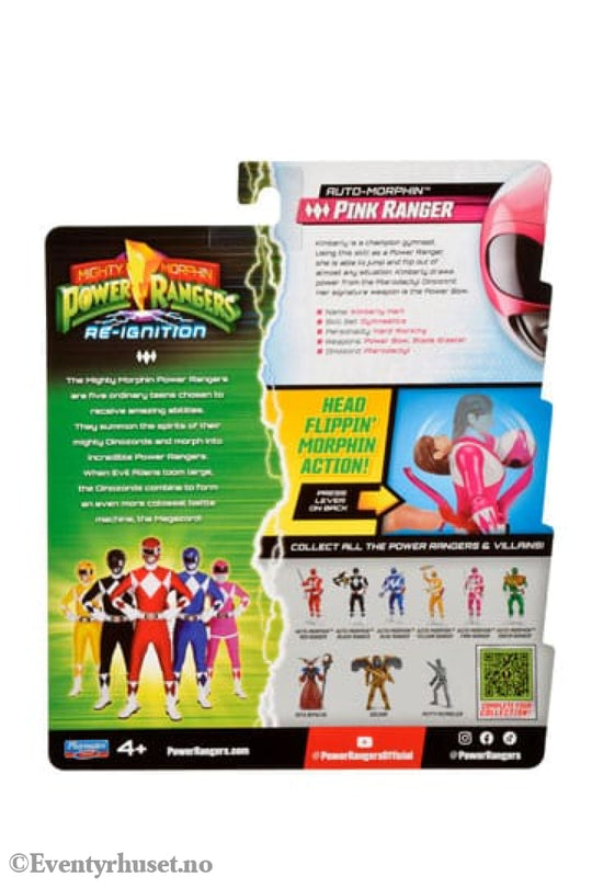 Mighty Morphin Power Rangers Action Figure Auto-Morphin Pink Ranger 12 cm Actionfigur