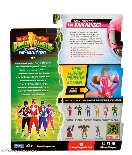 Mighty Morphin Power Rangers Action Figure Auto-Morphin Pink Ranger 12 cm Actionfigur