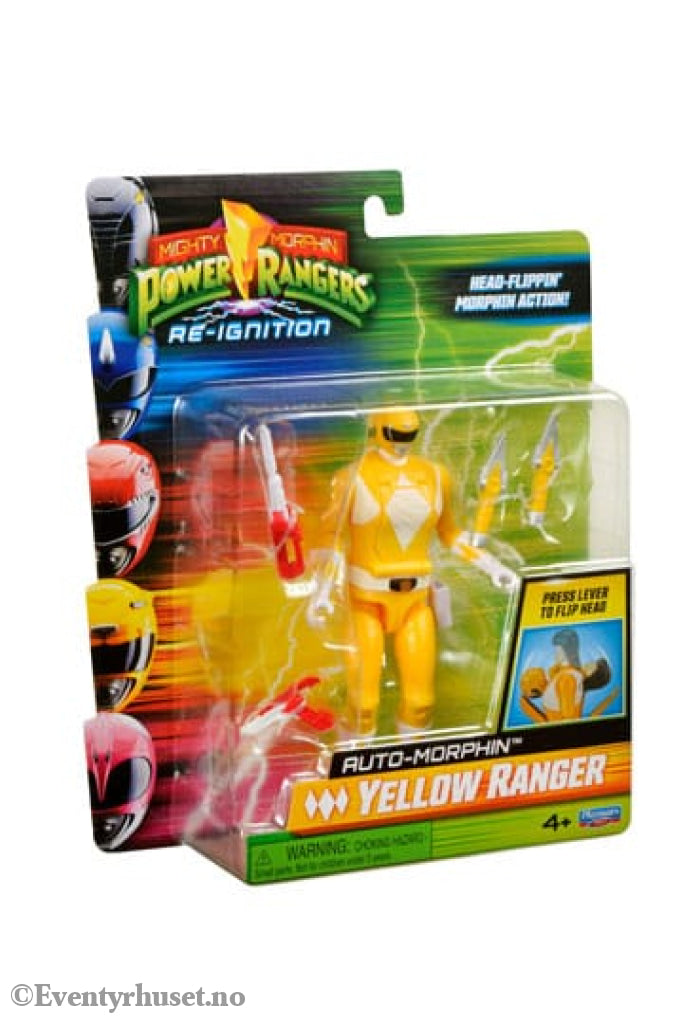 Mighty Morphin Power Rangers Action Figure Auto-Morphin Yellow Ranger 12 cm Actionfigur