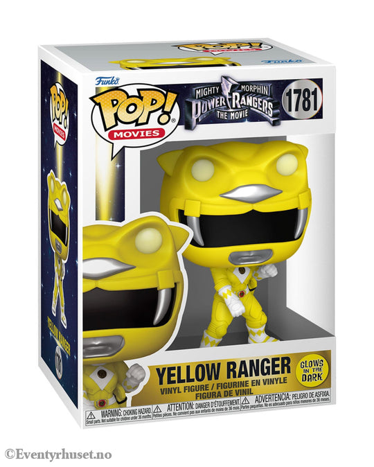 Mighty Morphin Power Rangers: The Movie POP! Movies Vinyl Figures Yellow Ranger (GITD) 9 cm. Mint In Sealed Box (MISB)!