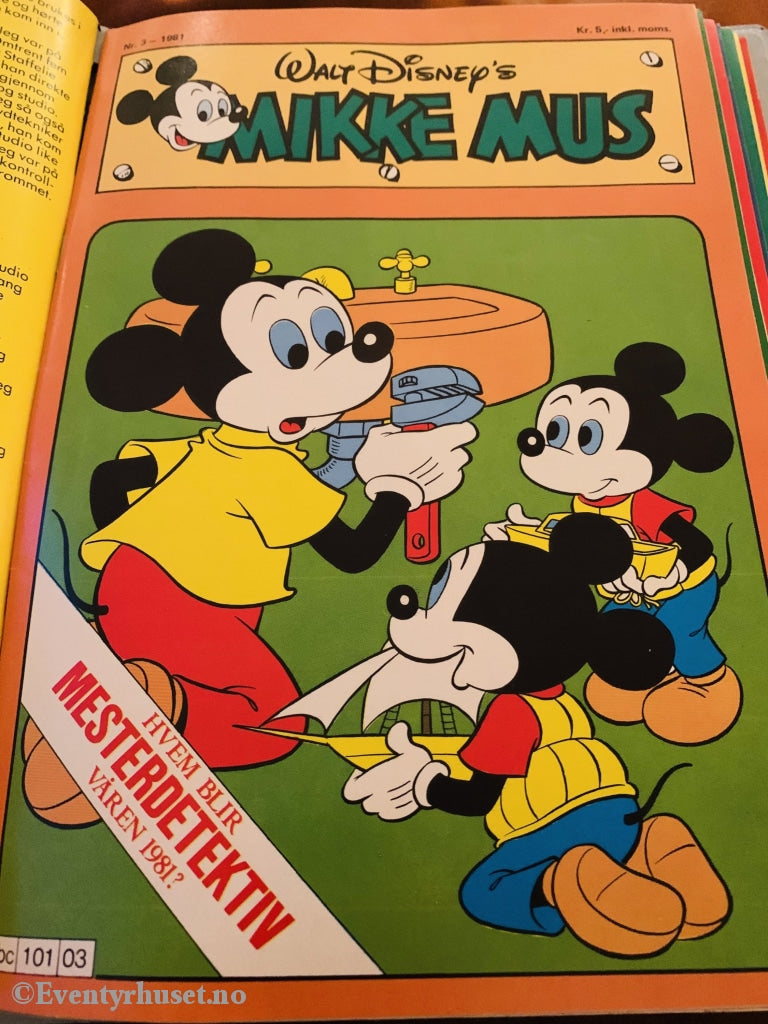 Mikke Mus. 1981/03. Tegneserieblad