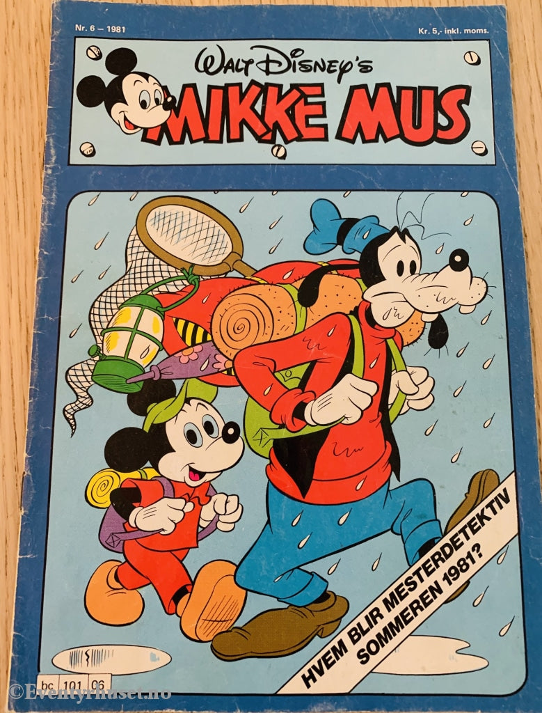 Mikke Mus. 06/1981. Tegneserieblad
