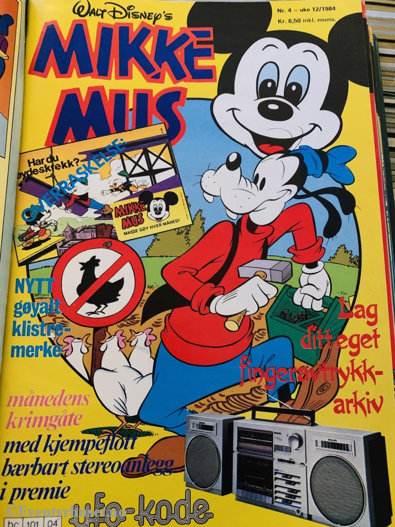 Mikke Mus. 1984/04. Tegneserieblad