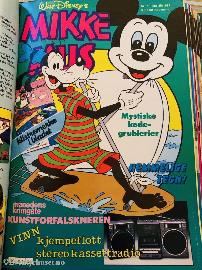 Mikke Mus. 1984/07. Tegneserieblad