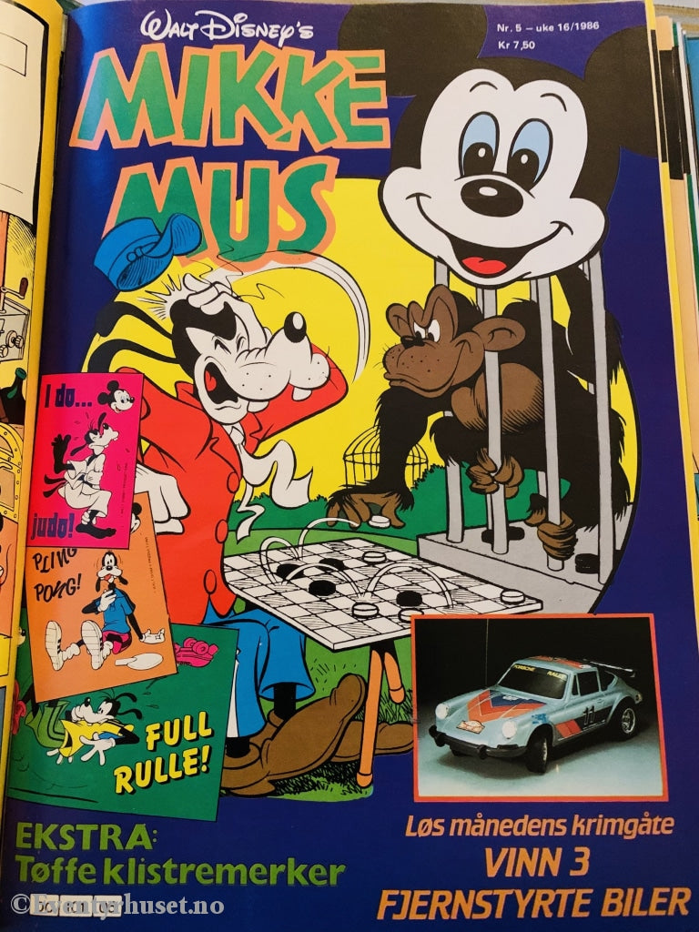 Mikke Mus. 1986/05. Tegneserieblad