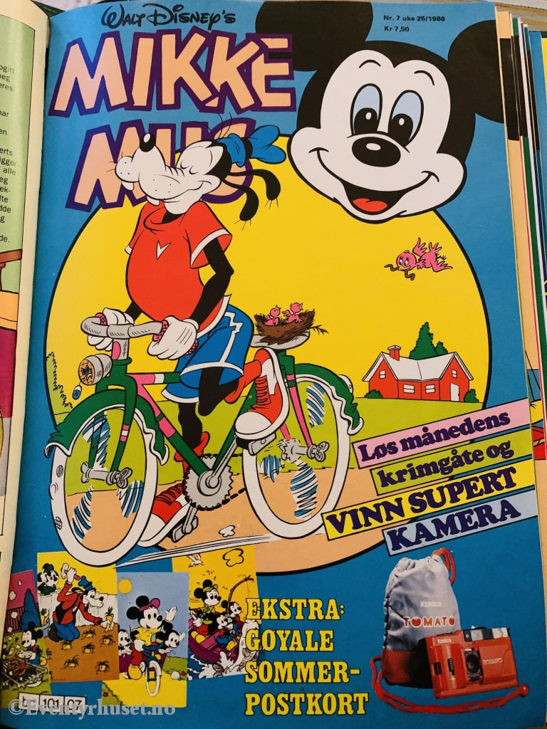 Mikke Mus. 1986/07. Tegneserieblad