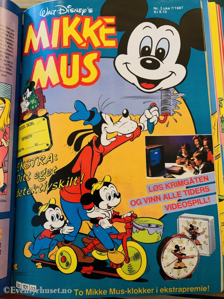Mikke Mus. 1987/03. Tegneserieblad