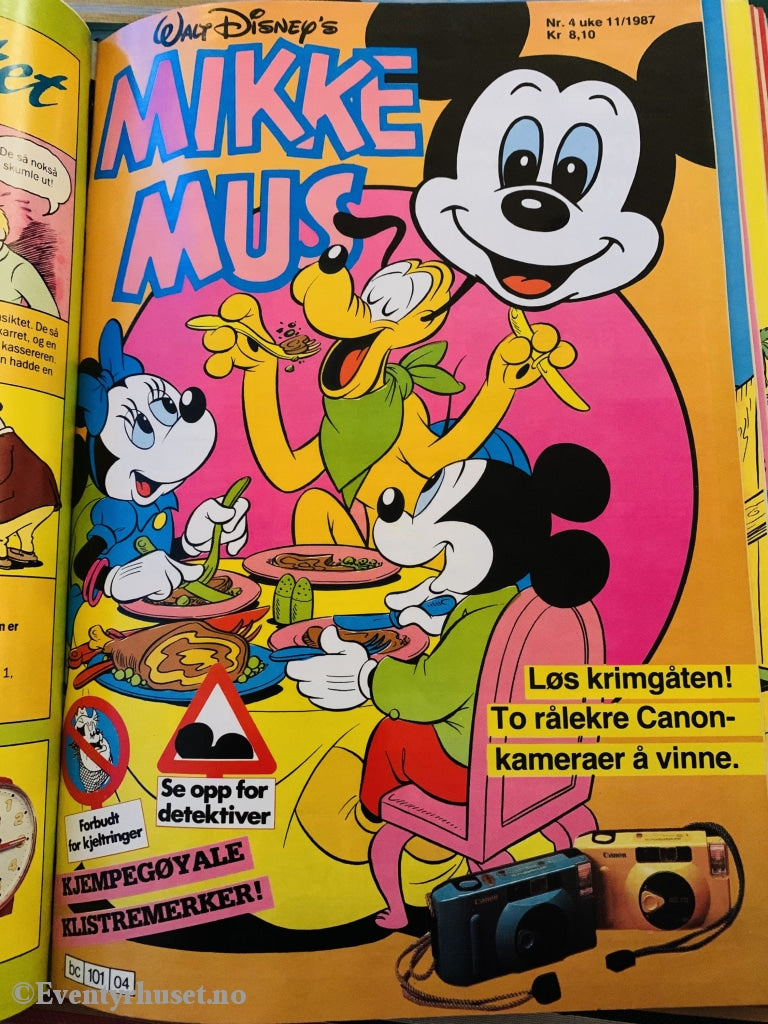Mikke Mus. 1987/04. Tegneserieblad