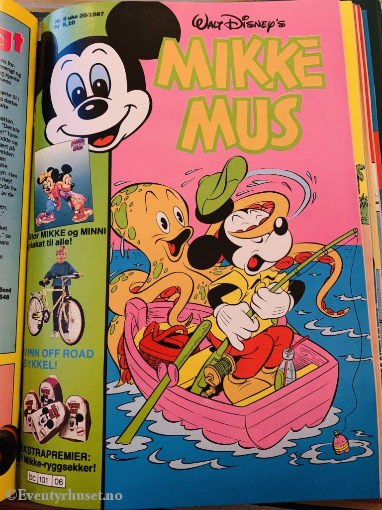 Mikke Mus. 1987/06. Tegneserieblad