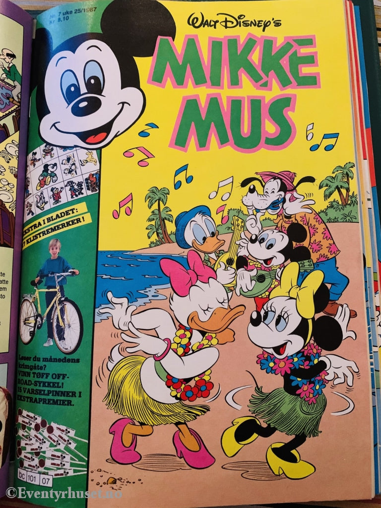 Mikke Mus. 1987/07. Tegneserieblad