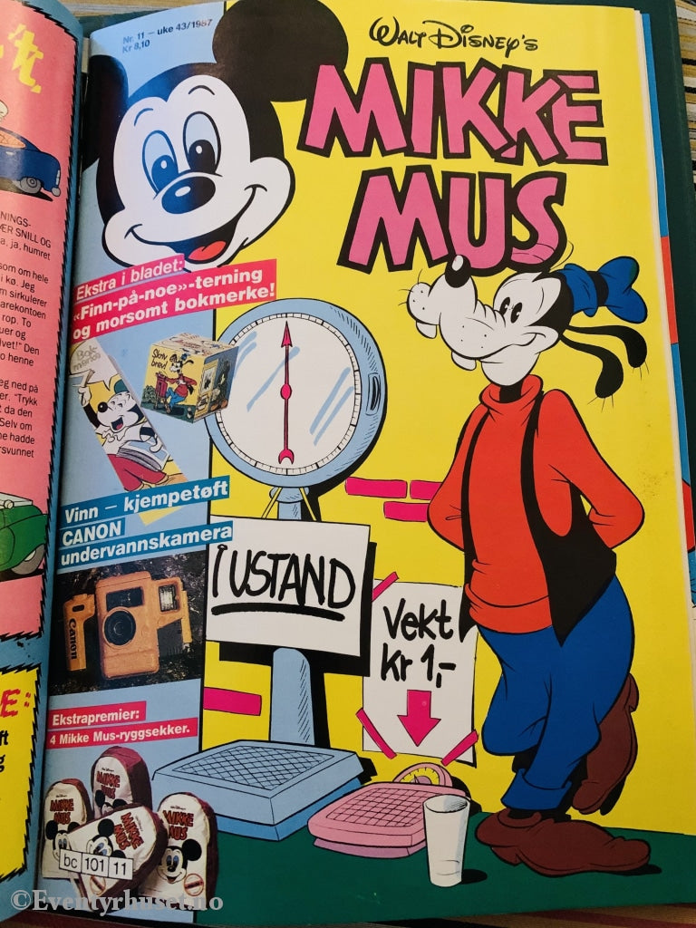 Mikke Mus. 1987/11. Tegneserieblad