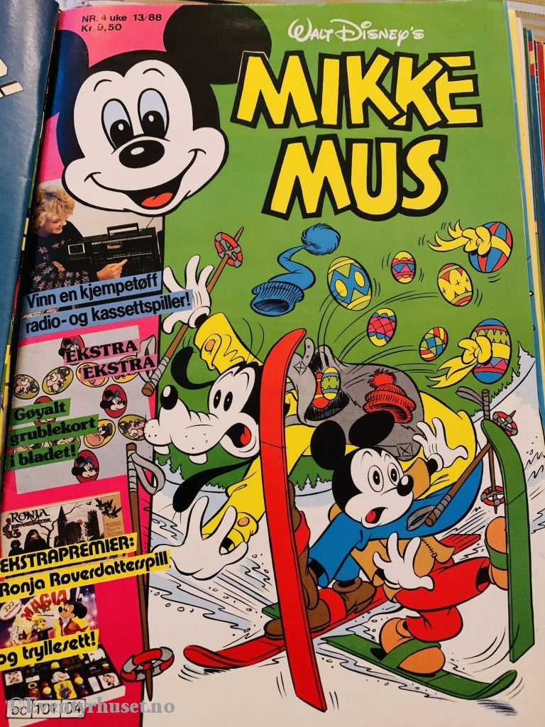 Mikke Mus. 1988/04. Tegneserieblad
