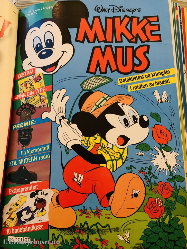 Mikke Mus. 1988/07. Tegneserieblad