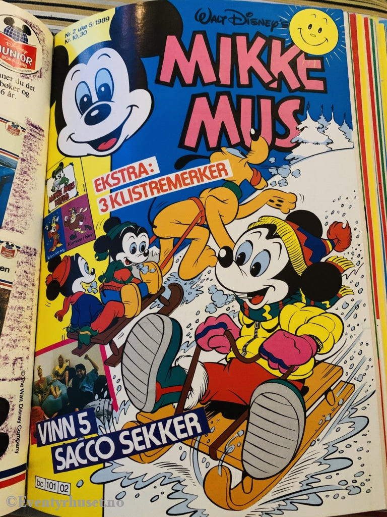 Mikke Mus. 1989/02. Tegneserieblad
