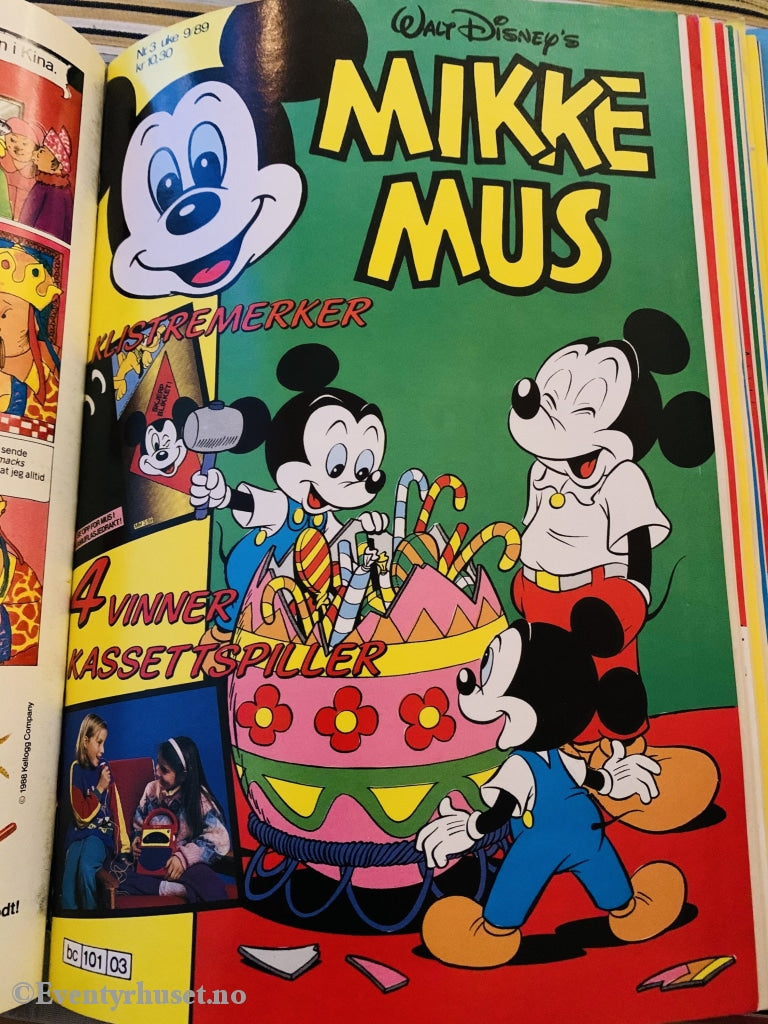 Mikke Mus. 1989/03. Tegneserieblad